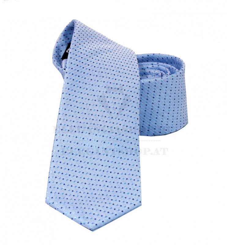                    NM slim szövött nyakkendő - Kék pöttyös
